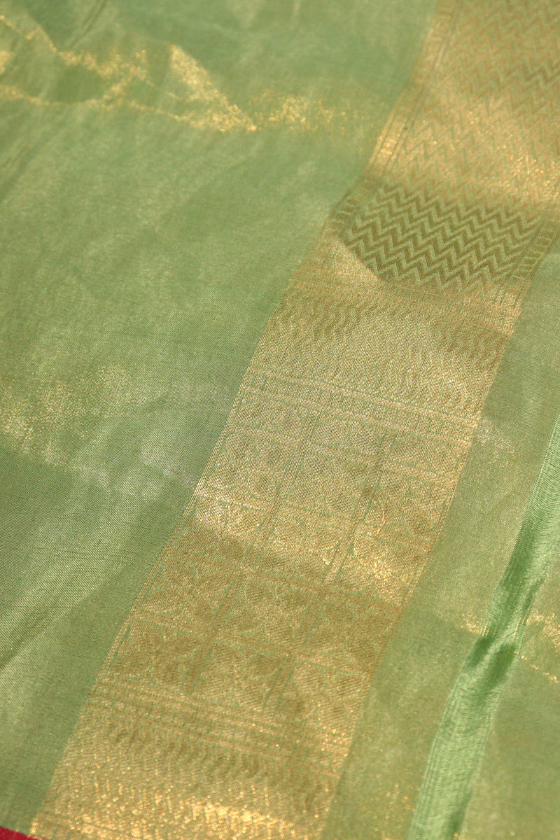 Sea Green Katan Silk Saree