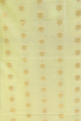 Cotton Chanderi Suit With Zari Motif