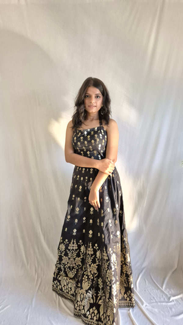 Ink Black Lehenga Set