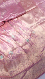 Handloom Tissue Kadhuwa Jangla Saree