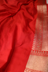 Pink Katan Silk Saree With Meenakari Work