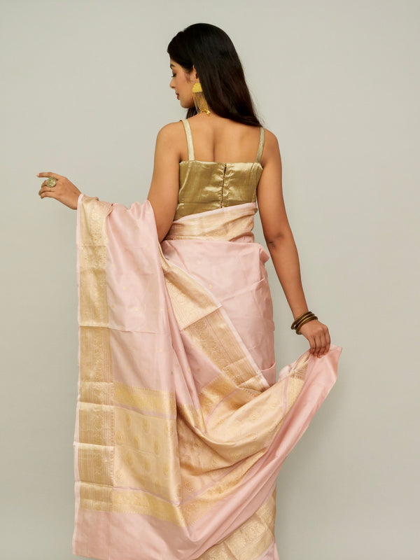 Pink Pure Organza Saree