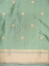 Teal Green Katan Silk Saree