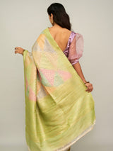 Multicolor Rangkart Tussar Georgette Saree