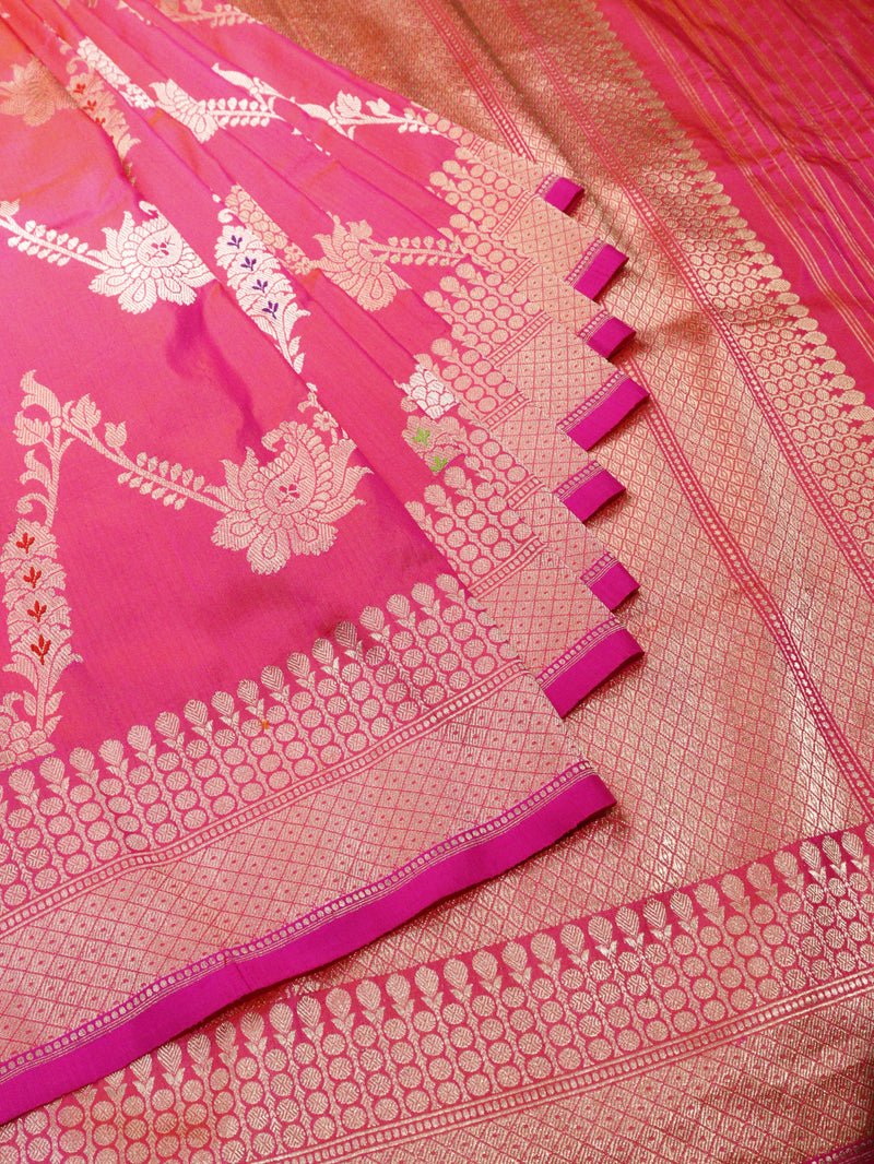 Handloom Pink Dhoop Chaav Saree