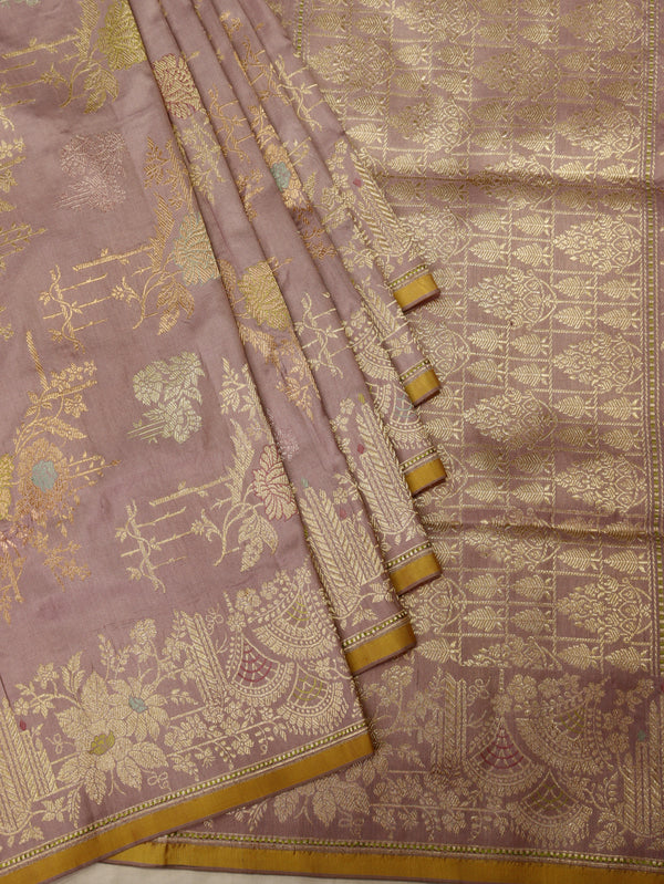 Pure Katan Silk Handloom Meenakari Saree