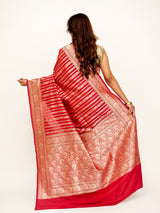 True Red Semi Silk Saree