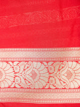 True Red Semi Silk Saree