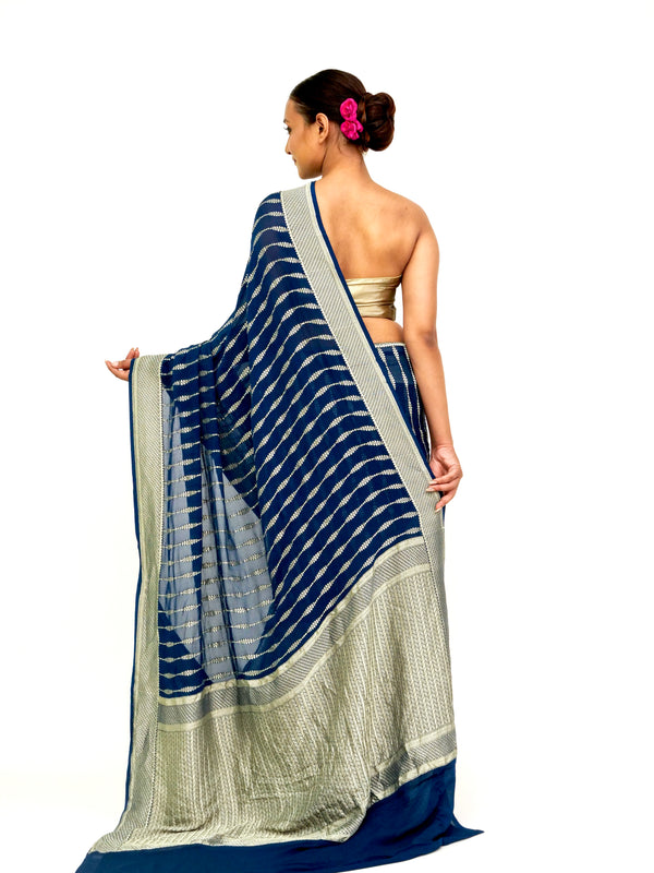 Khaddi Georgette Banarasi Saree