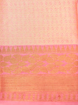 Pink Dupian Silk Banarasi Saree