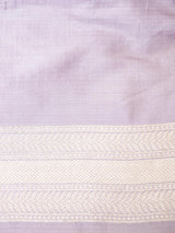 Muted Lavender Katan Silk Saree