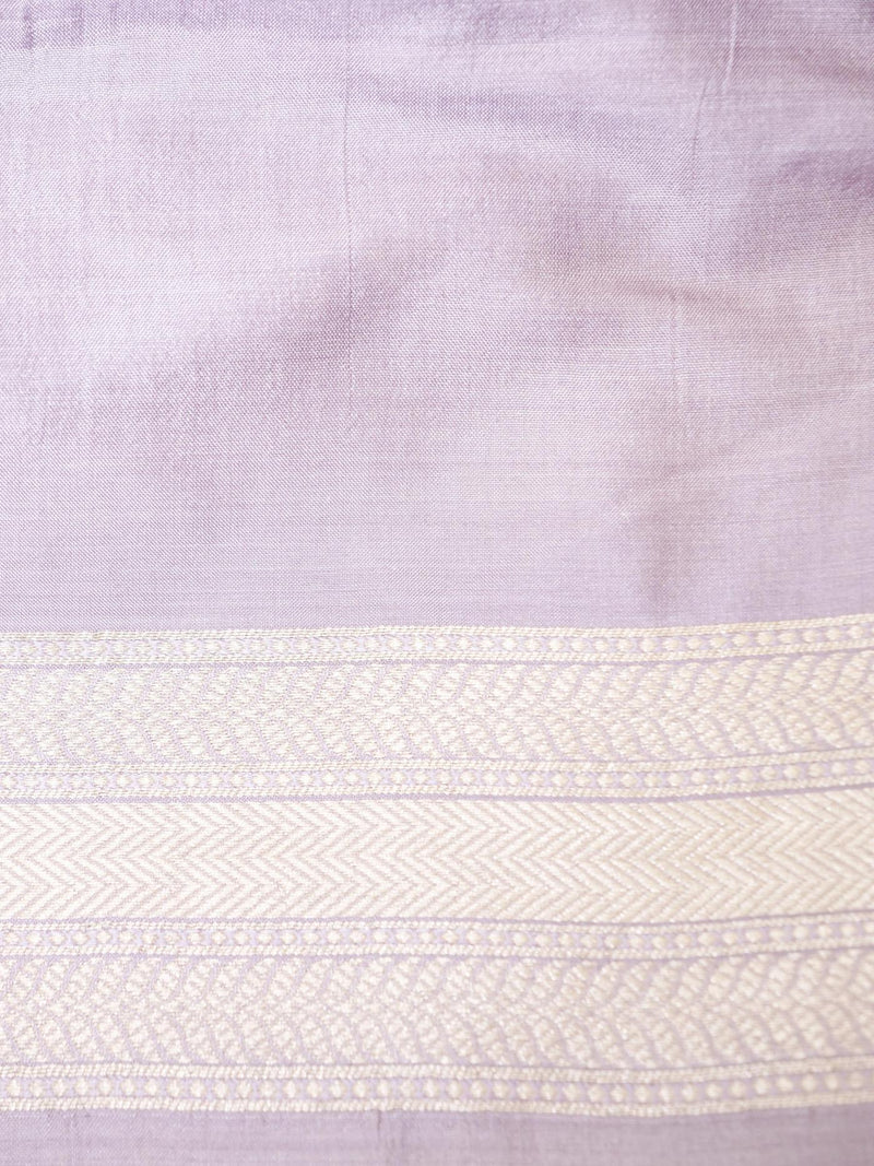 Muted Lavender Katan Silk Saree